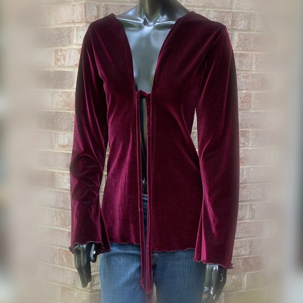 Fairy Flair Velour Long Sleeve Bell Cuff Pixie Robe Sz XS